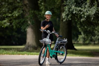 Lady on Beryl Bike