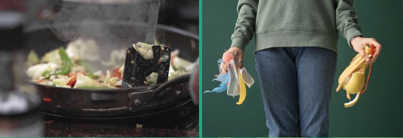 Picture of food waste to dinner